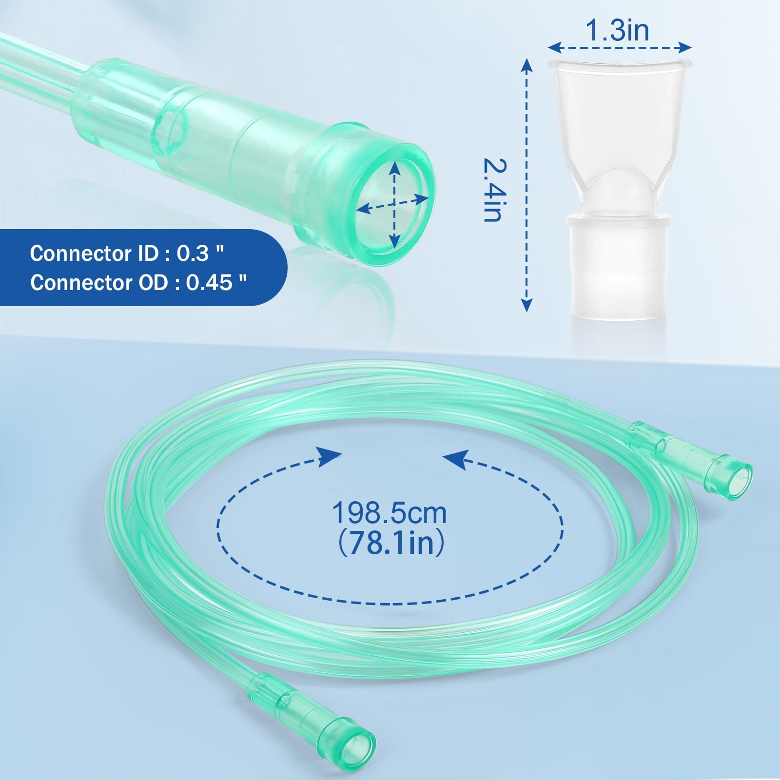 2 Packs TUBING Replacement Accessories for nebulizer