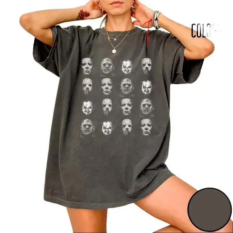 Halloween Movie Characters shirt, Retro Horror Shirt, Fall Halloween Gifts, Horror Movie Apparel, Horror Killers, Horror Gift