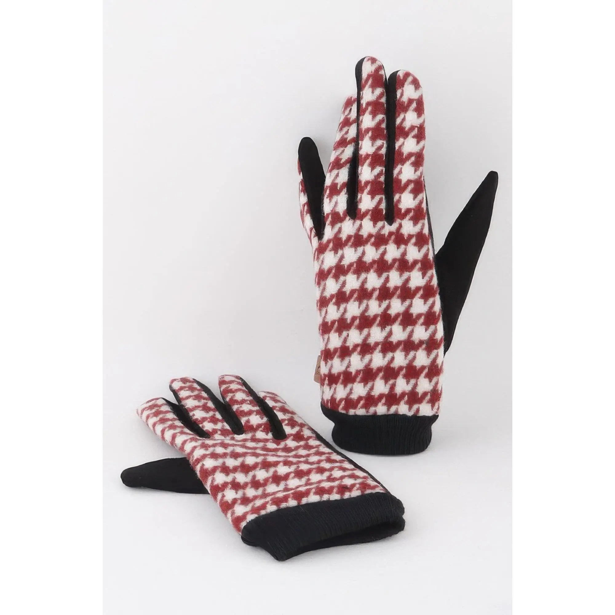 Houndstooth Gloves
