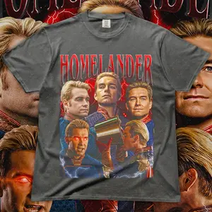 Vintage Homelander Unisex T-Shirt, The Boys Series Shirt, Superhero Tee, Movie Fan Gift, Retro Graphic Tee ID HA