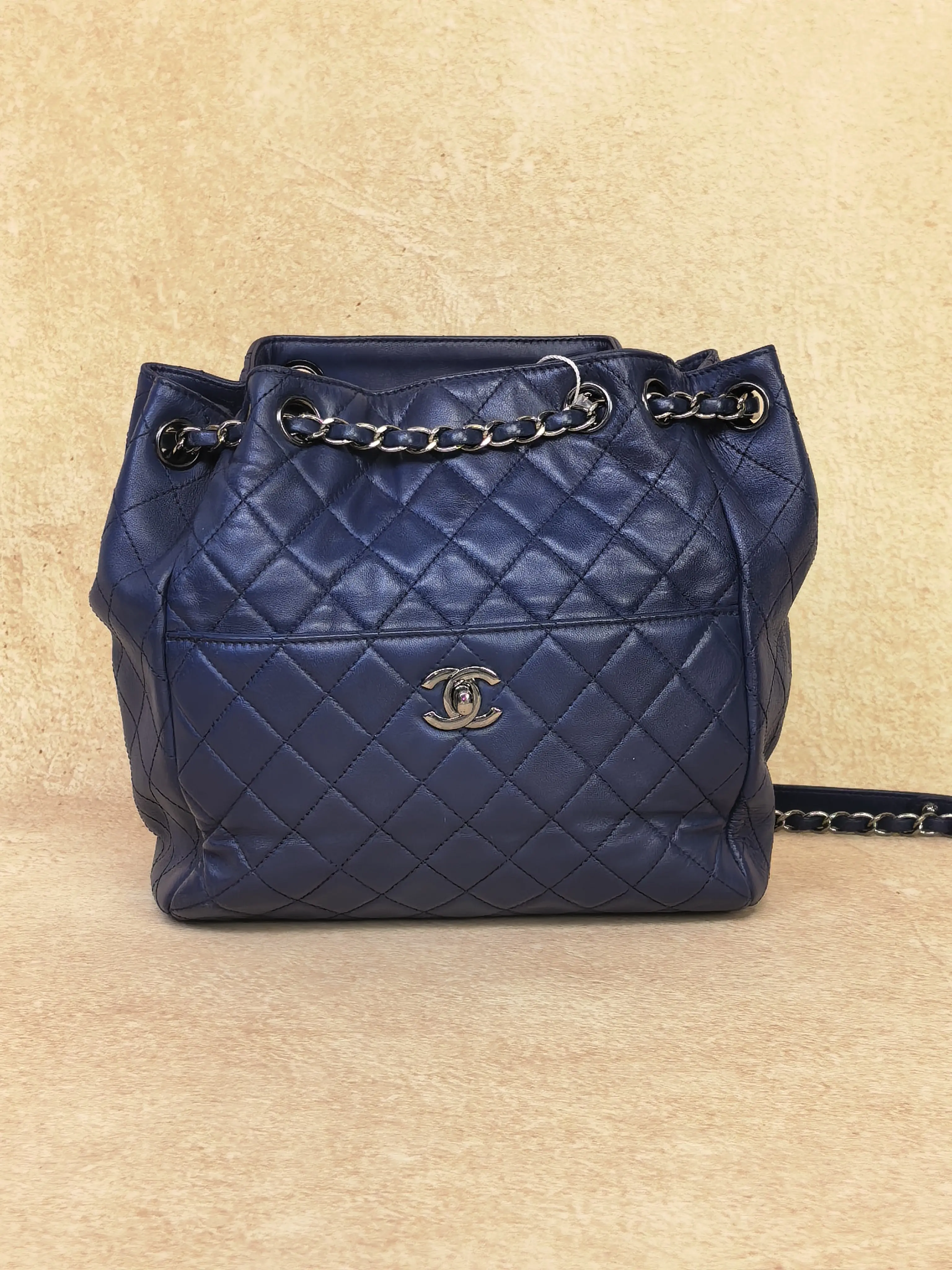Pre-owned CHANEL Bucket bag blue