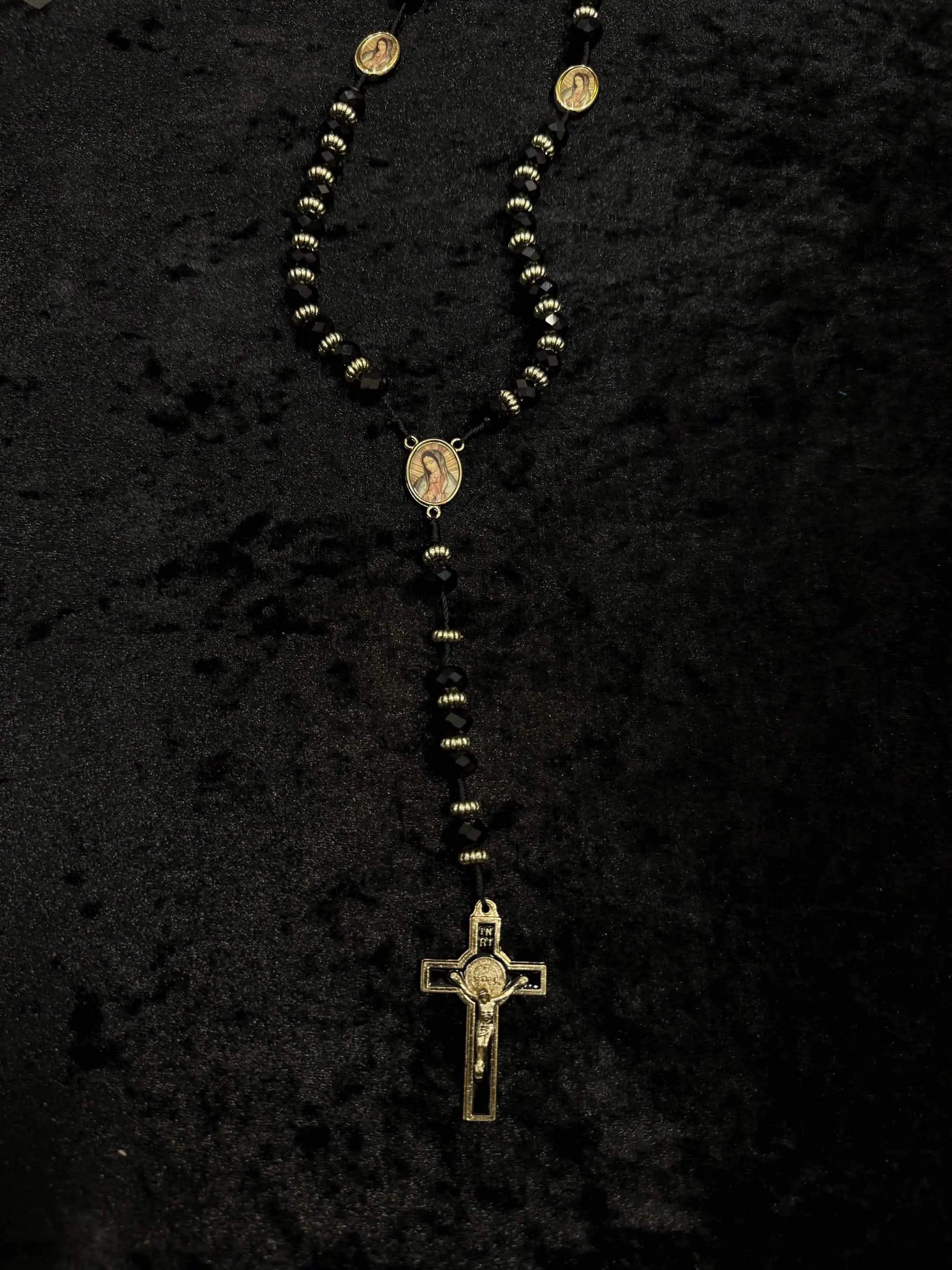 Jesus on the cross necklace Rosary