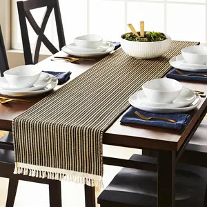 Natural Jute 12x55 Inches, Handwoven Brown Boho Burlap Coffee, Rustic Farmhouse Dining Table, Thanksgiving Long Pottery Barn Furniture Top Mat (1x4.7 ft)
