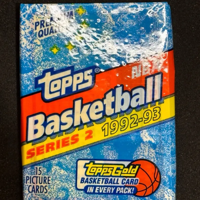 Topps 1992-93 NBA Basketball Series 2 Picture Cards ToppsGold Card in Every Pack Collectible Sports Memorabilia