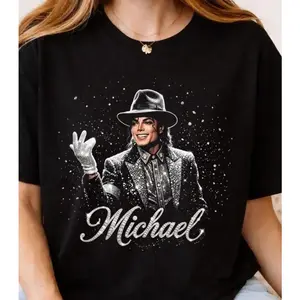 Michael Jackson King of Pop Halftone T-Shirt 0123