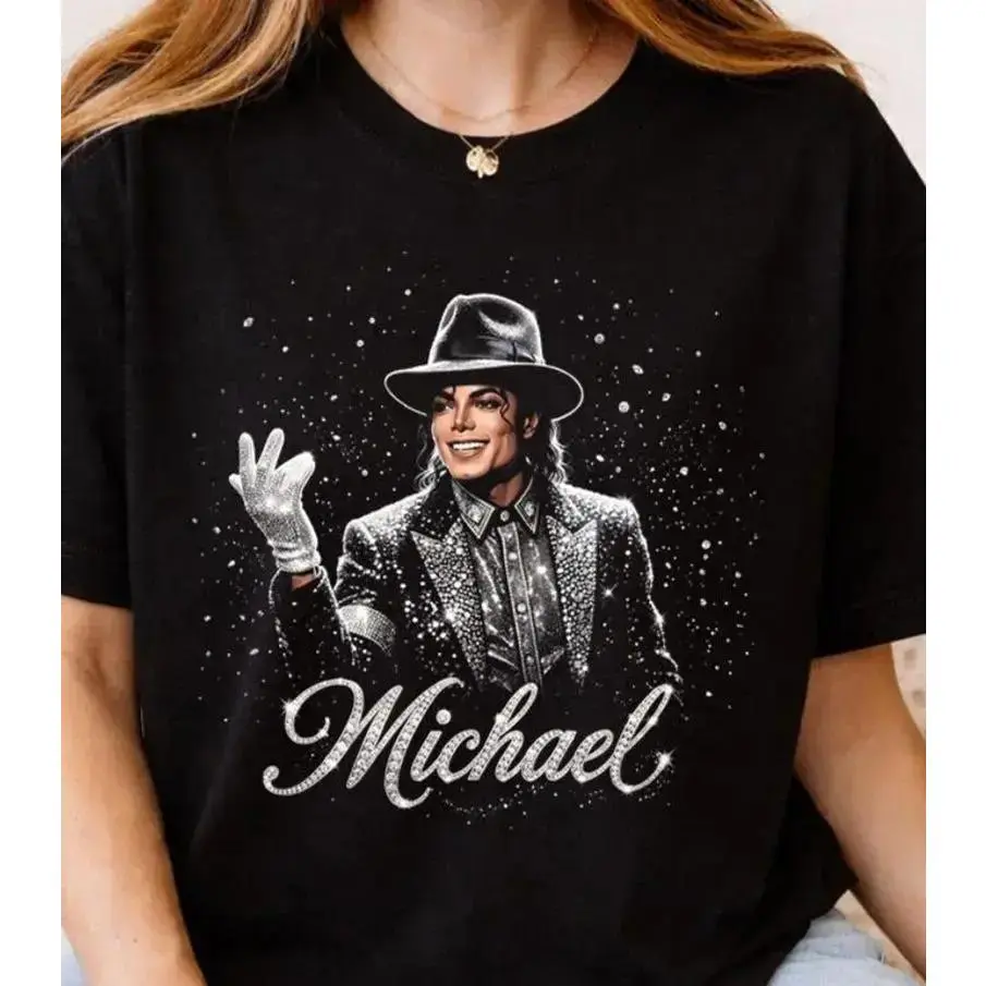 Michael Jackson King of Pop Halftone T-Shirt 0123 Michael Jackson King of Pop Halftone T-Shirt 0123