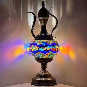Teapot Treasure: Rainbow Way Turkish Mosaic Lamp