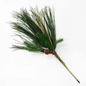 Mixed Green Long Needle & Scotch Pine Pick Spray - 19"