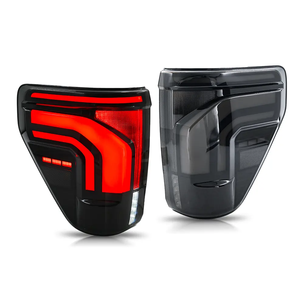 Kuer Full LED Tail Light with Blind Spot Detection, Brake/Reverse Functions for 2021-2026 Ford F150 F-150, Sequential Car Lighting, Truck LED Lights, OE Factory Look Cars Accessories