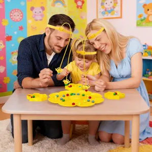 Head-mounted Bee Honey-Gathering Board Game Toy with Bottom Magnetic Suction Design for Kids Fun and Interactive Play, Ideal Easter Gift for Kids tiktokshopspringglowup