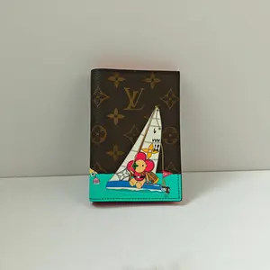 Pre-owned Louis Vuitton leather Small Leather Goods Monogram Vivienne Sailing Passport Holder