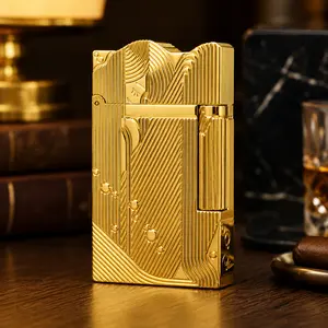 [One Piece] Gold Sleeping Mermaid Sanji Lighter 150g 1:1 Dupont Lighter Metal Brass Luxury Gift