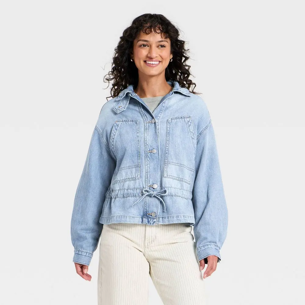 Women's Cinched Denim Jacket - Universal
