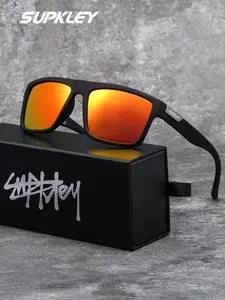 SUPKLEY Polarized Square Sunglasses With Elegant Style And Matte Texture Are Comfortable For Daily Wear. Sunglasses Come With Brand Packaging And Are The First Choice For Holiday Gifts Trendy Square Sunglasses Modern Sunglasses