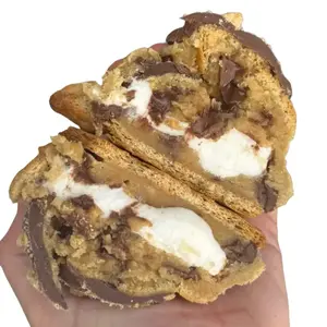 Campfire S’mores Stuffed Cookie