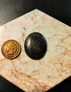 Polished Handcrafted 28x22mm 25.45ct Petrified Dinosaur Bone Cabochon