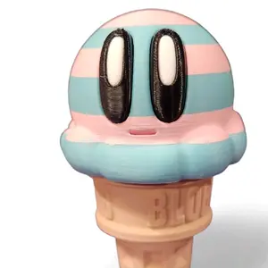 3d Printed Build Your Own Ice Cream Cone Decor Figurine
