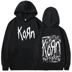 90s Korn Metal Rock Band Hoodies Men Vintage Gothic Hooded Fashion Casual Long Sleeve Hoodie Sweatshirt, Hoodie, Comfort Colors