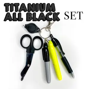 Titanium All Black 4" Scissor Stationary
