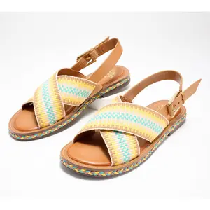 Vince Camuto Woven Crossband Sandals - Ceemilo4