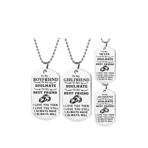 To My boyfriend Wife husband I Want You To Believe Necklace Girls' Multifunctional bear pendant memorial gift gift box christmas gift