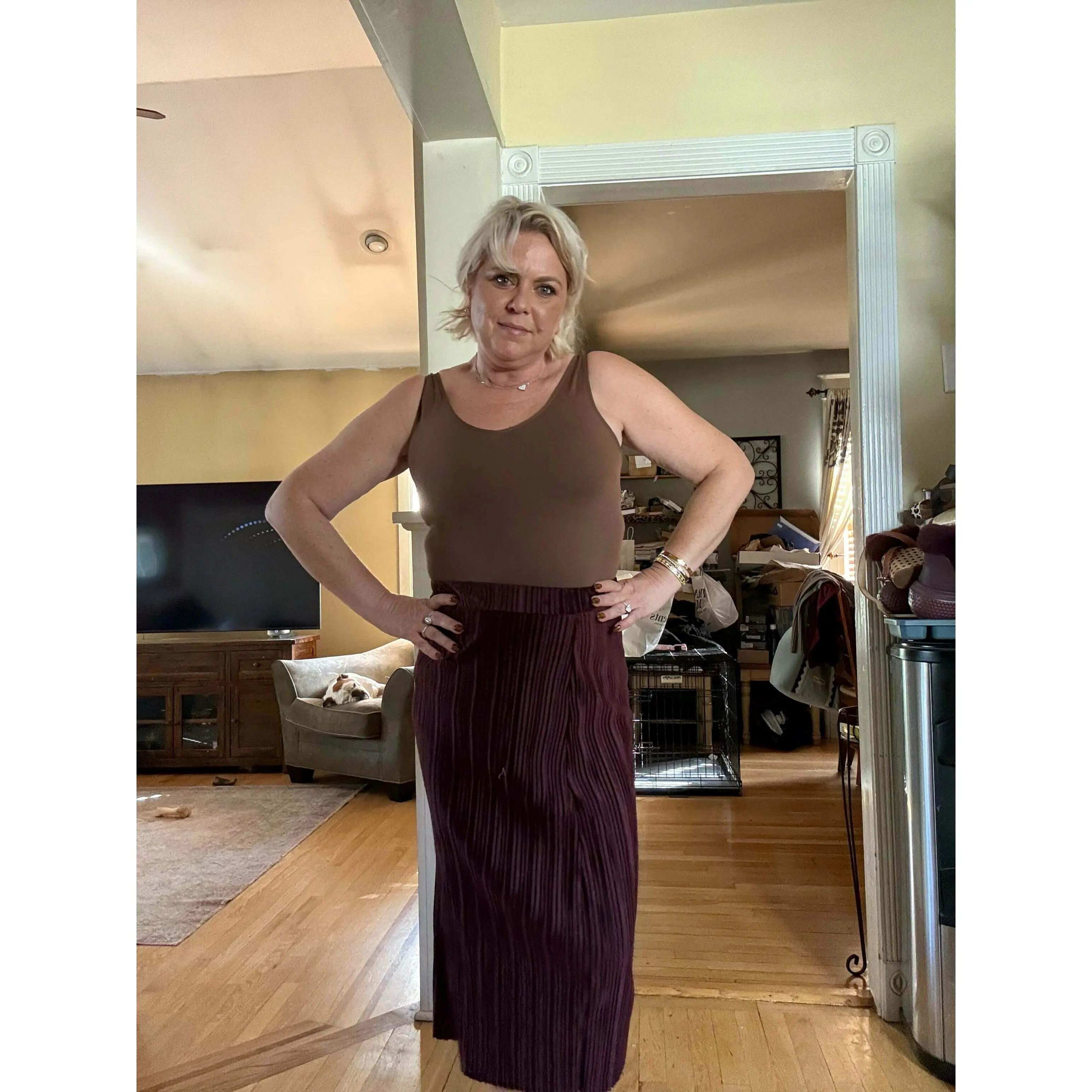 Michelle Made Me Do It Skirt - Chocolate