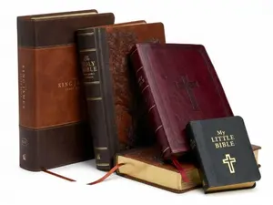 KJV Bible Bundle – Mini Pocket 2” Scripture + Giant Print + Super Giant Print + Study Bible (Red Letter King James Version Set