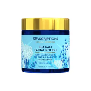 Marine Moisture Sea Salt Facial Polish  Skincare Exfoliant Skin Repair Comfort Gentle Shea Hydrate Hydrating Daily Shea Butter
