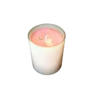 Soy wax candles: 8oz hand poured candles with all natural dried flowers- Decor
