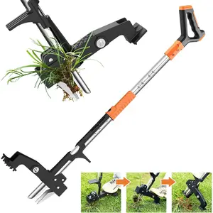 Weed Puller Tool,Detachable Stand Up Weed Puller with Long Handle,3-Claw Steel  Weeder Tool,No Bending/Kneeling for Lawn, Yard & Garden Tool,Easily Remove Weeds
