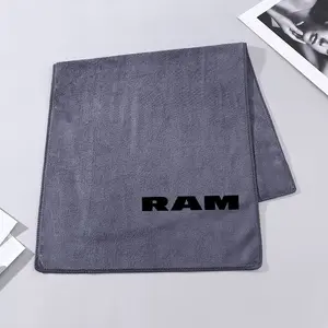 Microfiber Car Wash Towel, Cleaning & Drying Cloth, Compatible with Dodge RAM Logo, Essential Car Accessories, Car Cleaning Tool