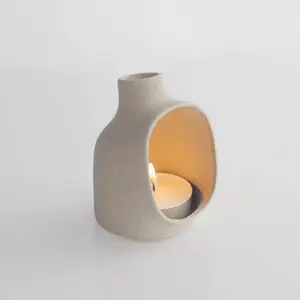 Flue - Ceramic Candle Lamp - Stoneware