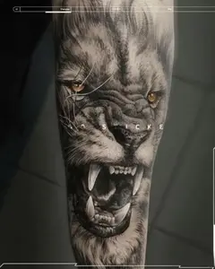 KING LION fake tattoos Ultimate Inked Look – Full Arm Sleeve, Botanical Juice Tattoo, Waterproof & Built to Last