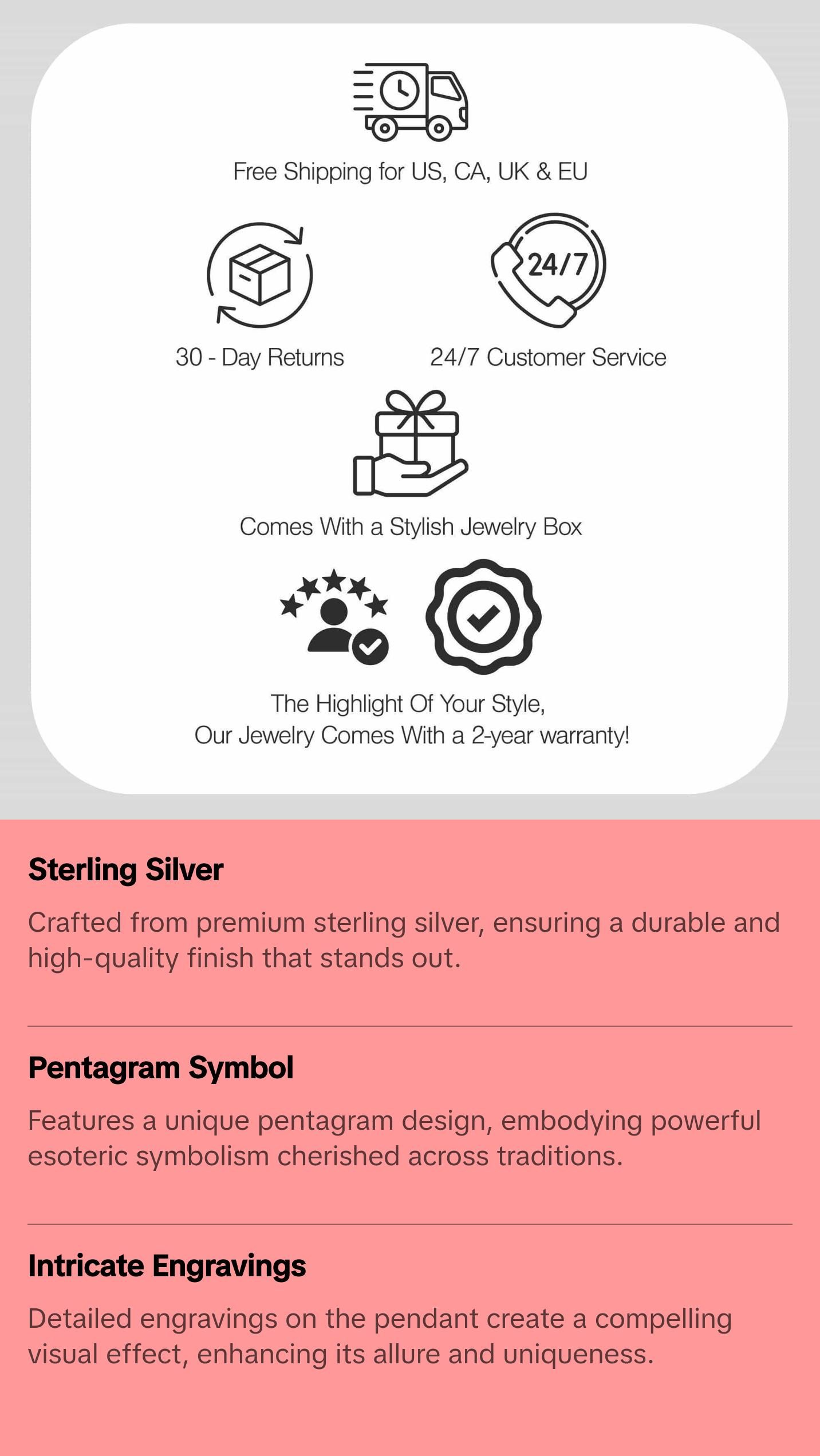 Goat Pentagram Necklace