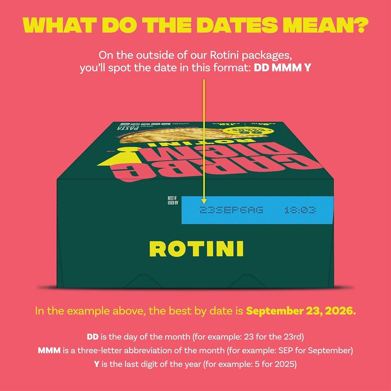 Carbe Diem!, Rotini, Lower Net Carb Pasta with Traditional Flavor & Texture, 8 grams of Protein, 55% Fewer Net Carbs & Only 110 Calories Per Serving, Pack of 3