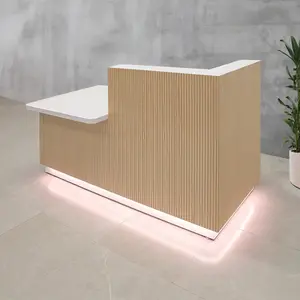 Miami Reception Desk – Durable Plywood and MDF, Custom Sizes and Laminates
