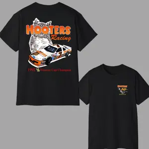 Hooters Racing T-Shirt, Retro Racing Design Featuring the Iconic Hooters NASCAR Car and Owl, Celebrating the 1992 Winston Cup Champion, Perfect for Motorsports Fans and Hooters Enthusiasts , Streetwear, Tiktok Shop