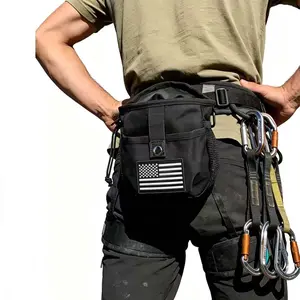 Outdoor Hiking Storage Bag, Climbing Waist Pack, Molle Attachment Bag, Camping Gear Organizer, Small Recycle Pouch, All-Season Nylon Tool Bag