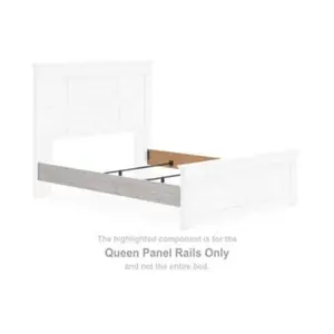 Makidern - Queen Panel Rails - Whitewash