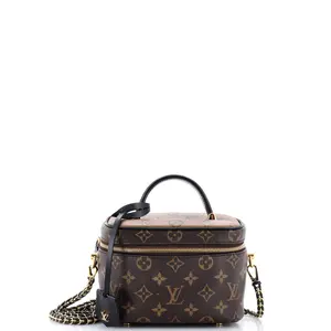 Pre-owned Louis Vuitton Canvas Coated Top Handle Bags Vanity Handbag Reverse Monogram Canvas PM by Rebag