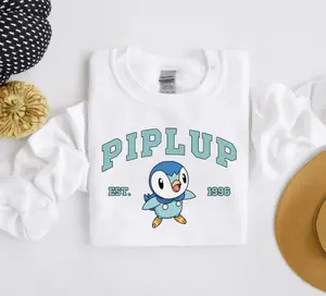 Piplup Sweatshirt, Pkm Characters Sweatshirt, Anime Shirt, Trending Crewneck, Gift For Friends Fit Womenswear