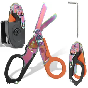 Multifunctional Folding Plier, 1 Count Portable Retractable Folding Cutter with Sheath, Outdoor Multifunctional Cutting Scissors for Home, Outdoor Camping, Heavy Duty Hand Tools, Telescopic Shears