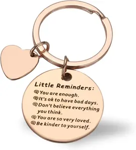 Inspirational Keychain for Women, Motivational Gifts, Positive Affirmation Keyring, Uplifting Positive Gifts, Inspirational Gifts for Women with Encouraging Quotes