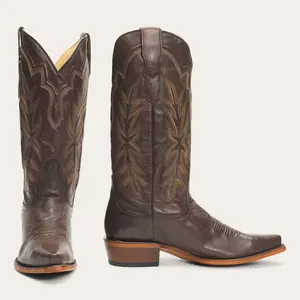 Women's Stetson Casey Leather Boots Handcrafted Brown