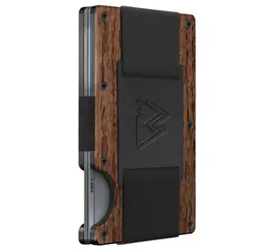 Minimalist Wallet for Men - Credit Card Holder & Cash Strap, Slim RFID Wallet I Scratch Resistant, Easily Removable Money & Cards, Mens Wallets
