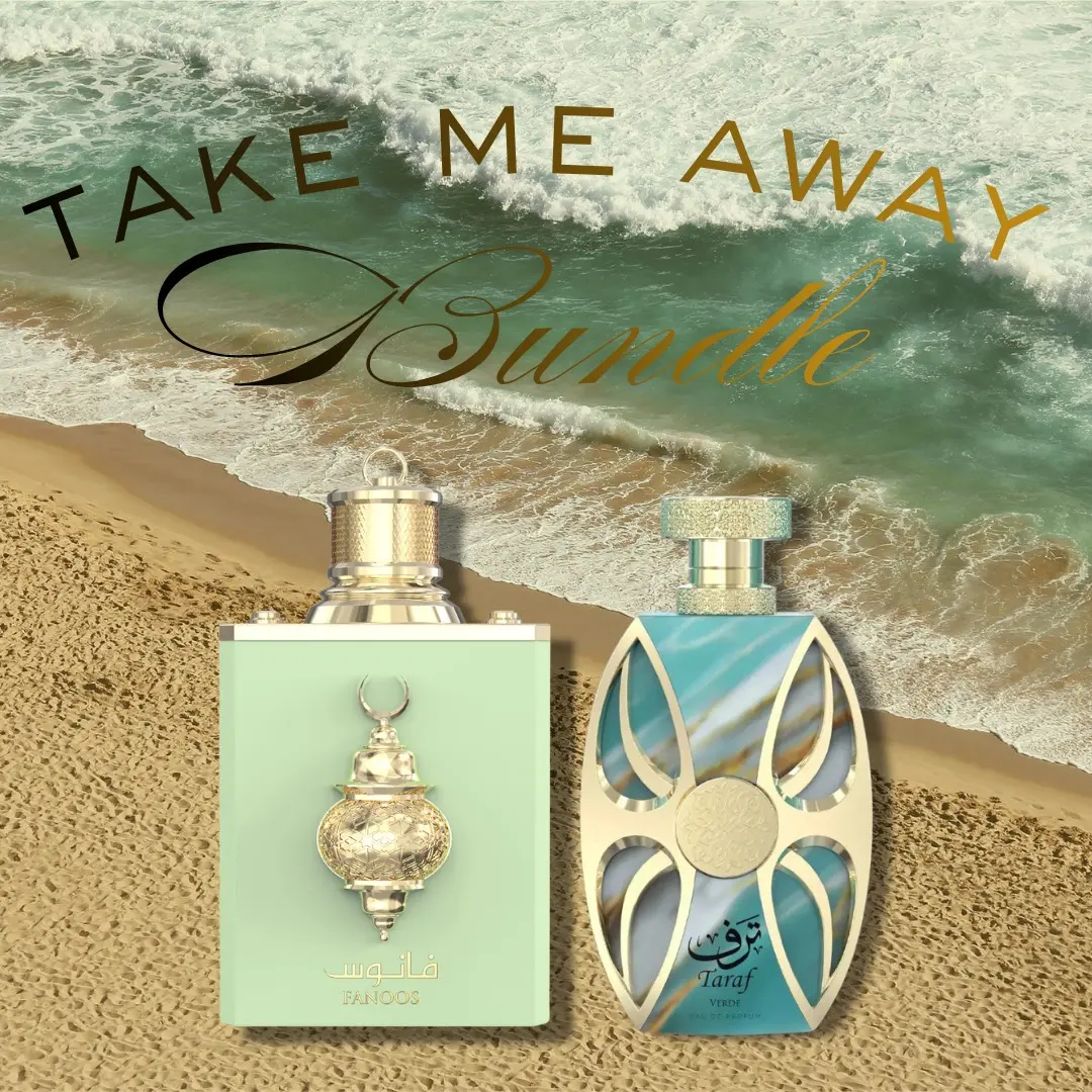Ro's Take Me Away Bundle | Amaran | Fanoos + Taraf Verde | Unisex Fragrance | 100 ML 3.4 OZ | Eau De Parfum | Lemon - Granny Smith Apple & Bergamot