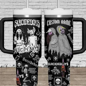 Suicideboys Band Tumbler 40oz, Grey Day Tour Tumbler Cup, G59 Tour Coffee Tumbler, Fan Merch Gifts