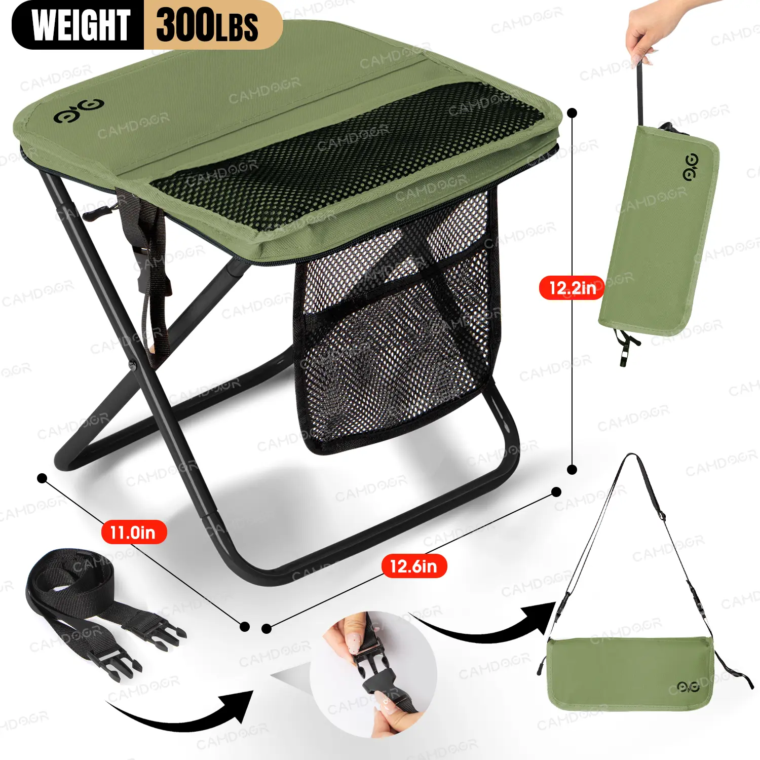 Green-12.2in【Shorter than 5'8''】