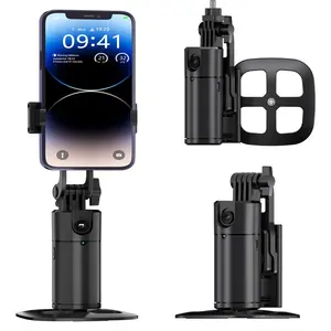 Auto Face Tracking Tripod, with Gesture Control Functon ,360° Rotation Face Body Phone Camera Mount Smart Shooting Phone Tracking Holder for Live Vlog Streaming Video, Accessories Selfie 360 Rotating Phone Stand,Christmas gift