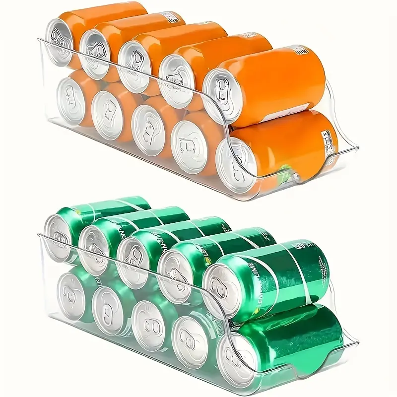 Maximize Your Refrigerator Space with This One-piece Refrigerator Storage Box - Perfect for Storing Cans, Drinks, and More!